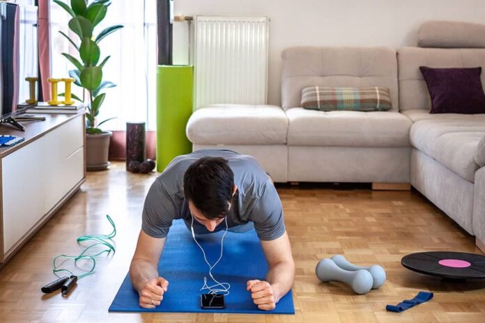 man working out